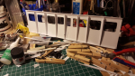Been a very lazy saturday today. I needed that. In the evening I made a little progress on the coach. Assembled and glued on supports for the inside of the walls.
