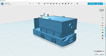 This is a freelance model of a small battery electric. Available in 1/45, 1/35 and 1/24 scale. Made to fit the Piko 47306 TT loco (if you choose 0 scale..).