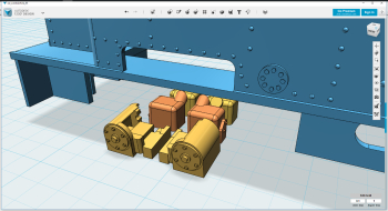 Exciting times! Second test print of Woolwich with adapted cylinders added as well. I could have printed the cylinders alone, but I wanted a Woolwich for myself and if this first version of the cylinders does not fit properly, I can always do a second ...