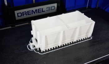 The LID wagon was done printing this morning! It looks great but I did not realize how big it is until I saw the result .. For my needs I will shrink it a bit and print again.
