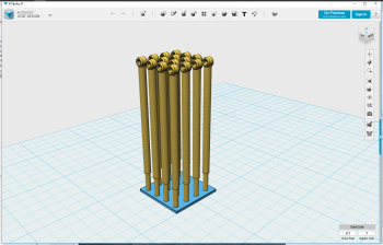 Made these poles the other day to set around the sides on the 891 flat wagon. At first I did not know if it was possible, but as you can see apparently it was... : )