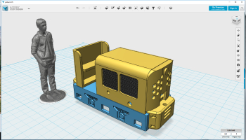 Made this little jenbach loco this evening. Always loved it, but it took until now to make a model. My Dremel does it´s best with printing it while we speak! It is really tiny and I had to use the smallest Halling 12mm gauge motor bogie I have to m....