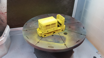 Painted twice. Needs more sanding, sanding and some more, sanding .. but quite nice still!
