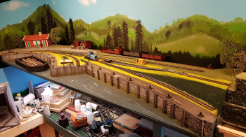 A few overview pictures on how far I got last year and where I start from this new year. Lots do this year to. The crane and some tracks is first on my to-do / wish list..