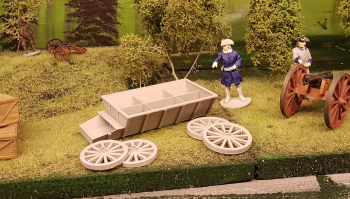 Started printing the Carolean supply wagon or rustvagn as we say in swedish. Last picture shows the second new carolean gunner, a rammer which cleans the barrel. This and the first one on the photos will soon be available in several scales from SW...