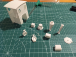 For the kitbasher - an O&K loco kit in both 1/45 and 1/35 scale. This example is made in WSF at 1/35 scale (WSF=White Soft and Flexible material).