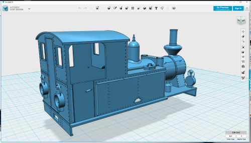 3D model  -- BLJ 9 (Byvalla Långshyttan Railway)