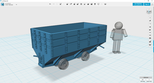 coal wagon   -- 3D model