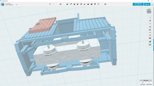 3D model  -- showing Halling motorbogie from under