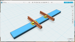Last evening I was about to continue painting the rails rust brown when I realized I missed something..., the sleepers are way to small for 1:32 scale ... I could insert wooden coffee stirrers in-between each second PECO sleeper, but why not print