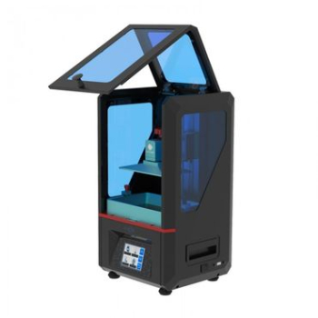 I just ordered my first resin printer, an AnyCubic Photon, already a very common model on the market. It has a very small printbed, but the quality is great, and there is not really any other bigger model on the market now which is between the 370 euro...
