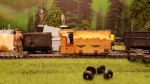 Couldn´t wait for a second print, painting is to fun .. Maybe I did overdo the weathering a bit .. ? The observant notice that the bottom of the loco frame has warped .. After wash and cure I did flush it once more in hot water, bad idea ...