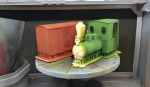 I already got my order of Elegoo Gray, still I keep battling with the water washable ....  This is fourth print of the O&K loco, this time painted in green. I could just put the bottle aside with the water washable, and start using the gray instead. I ...