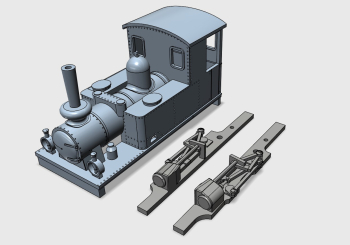 A 1:76 scale model of the swedish NAEJ locomotive made from original drawings. These looks very similar to the Virå loco, but there is differences. Chassis made in two parts are included and include the wheel rods and are intended for motor chassis wh...