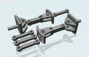 Couplers for the Vienna Hospital 500mm gauge line. Scale is 16mm at 1:19.05 but easy to adapt for other (big) scales.