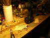 6916 -- First I grind of the sharp edges with a small hand grinder.
