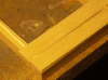 6922 -- Closeup on the distressed wood. When painted with a mix of car-window-wash and grey Tamiya paints, it will look really good!
