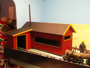 This month I have finished the sawmill and started on first factory building, the assembly building.