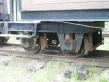 Pict1489 -- These bogies on the coaches, are very similar to the Ödeshög type, but these was instead called 'Kopparbergare' by the staff at Nitro Nobel in Gyttorp.