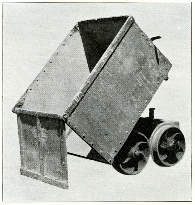 Butte Mine -- Hand driven ore cart, Butte Montana