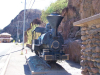 wg0034 -- Front end view of Copperhead, 20-inch gauge Porter.